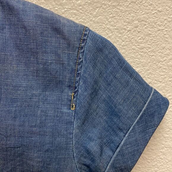 J. Crew Factory Chambray Popover Top XS - Picture 4 of 6